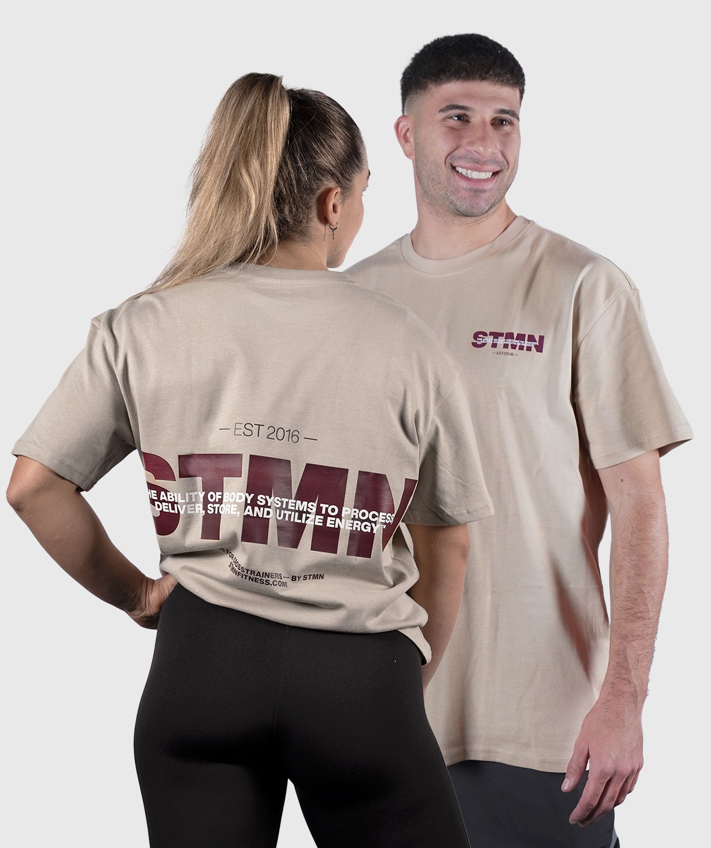<tc>T-shirt</tc> "DOWNTOWN" Loose-Fit Sand