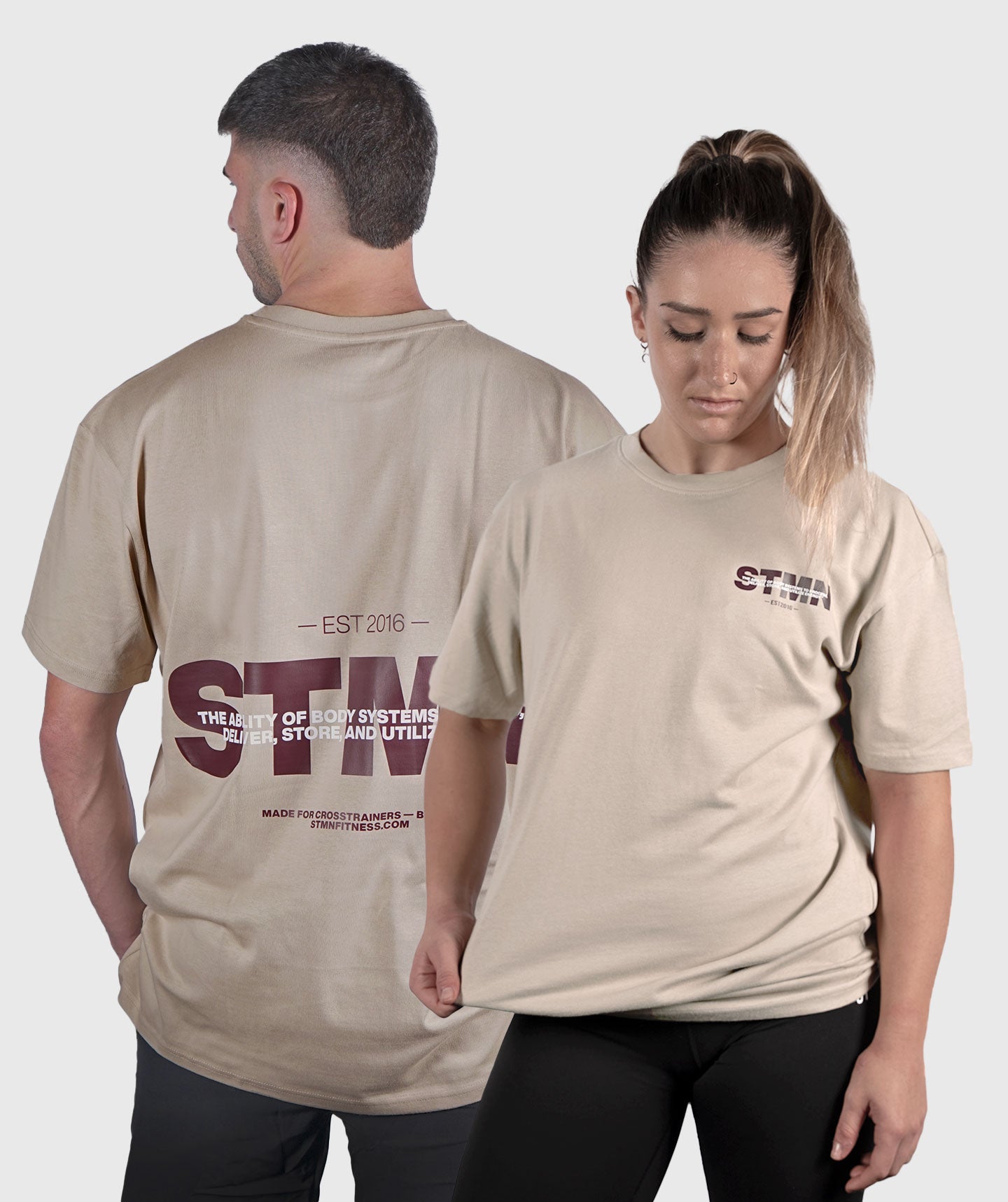 <tc>T-shirt</tc> "DOWNTOWN" Loose-Fit Sand