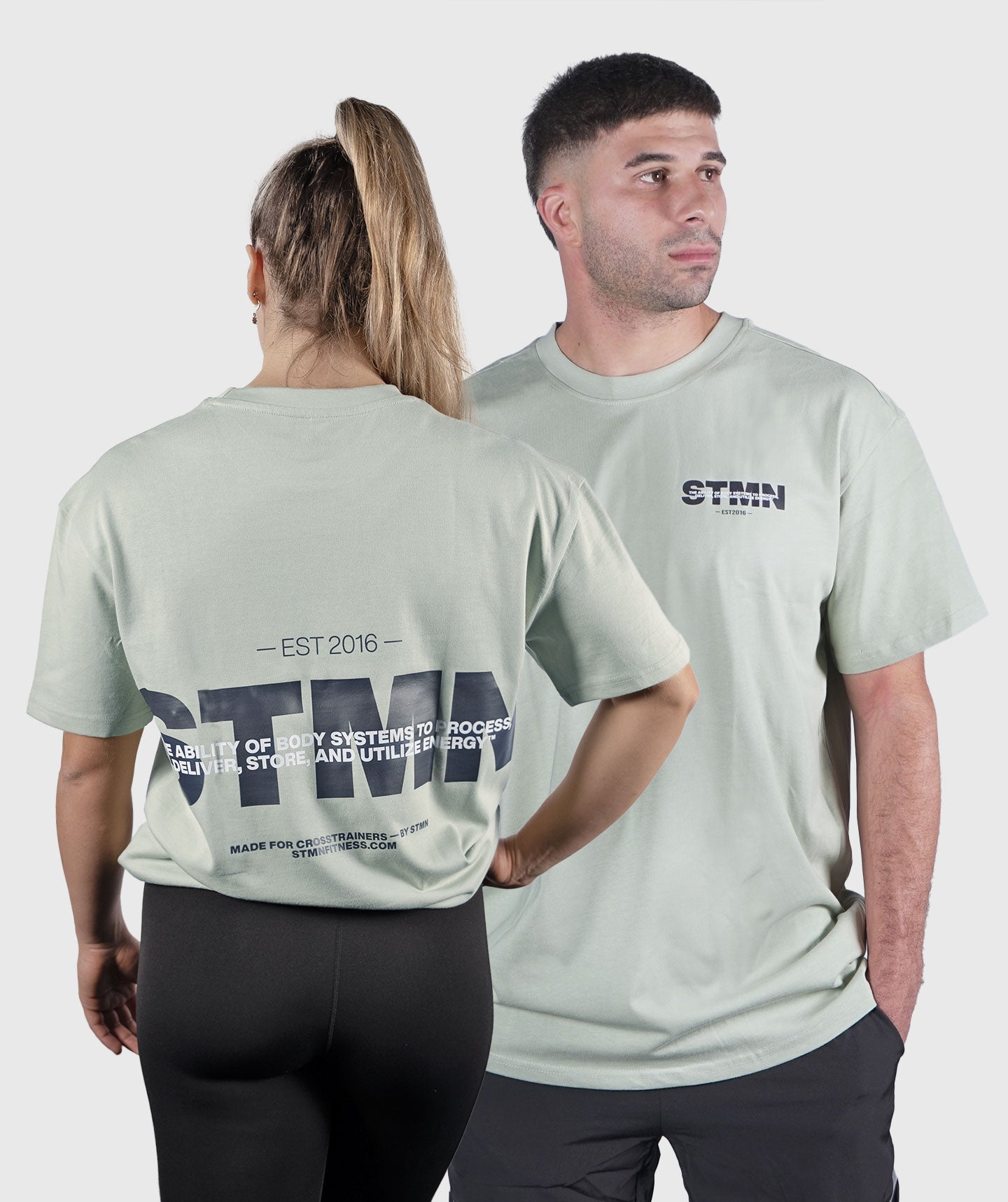 <tc>T-shirt</tc> "DOWNTOWN" Loose-Fit Sage