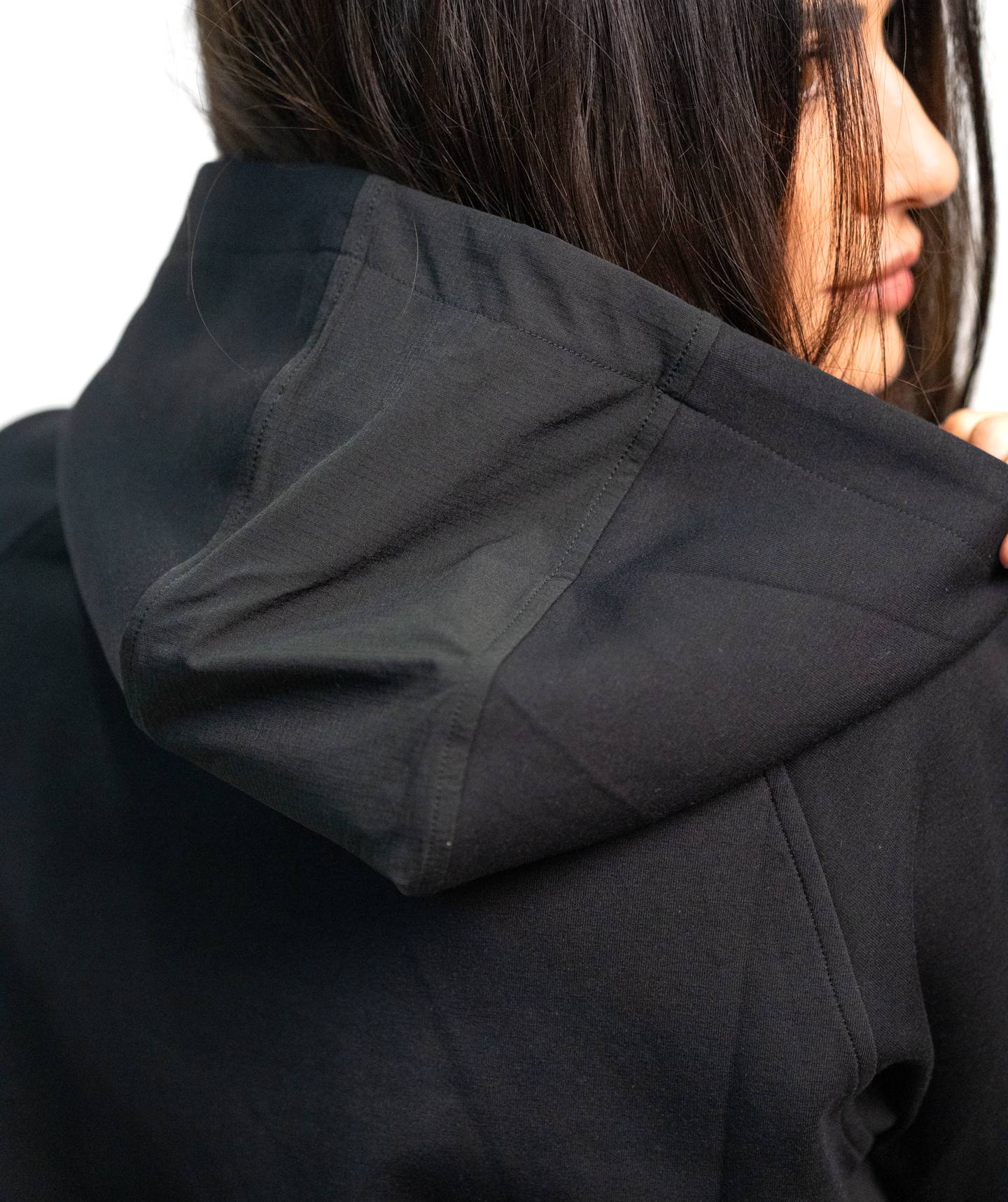 Felpa Con Cappuccio SOLID Black Unisex