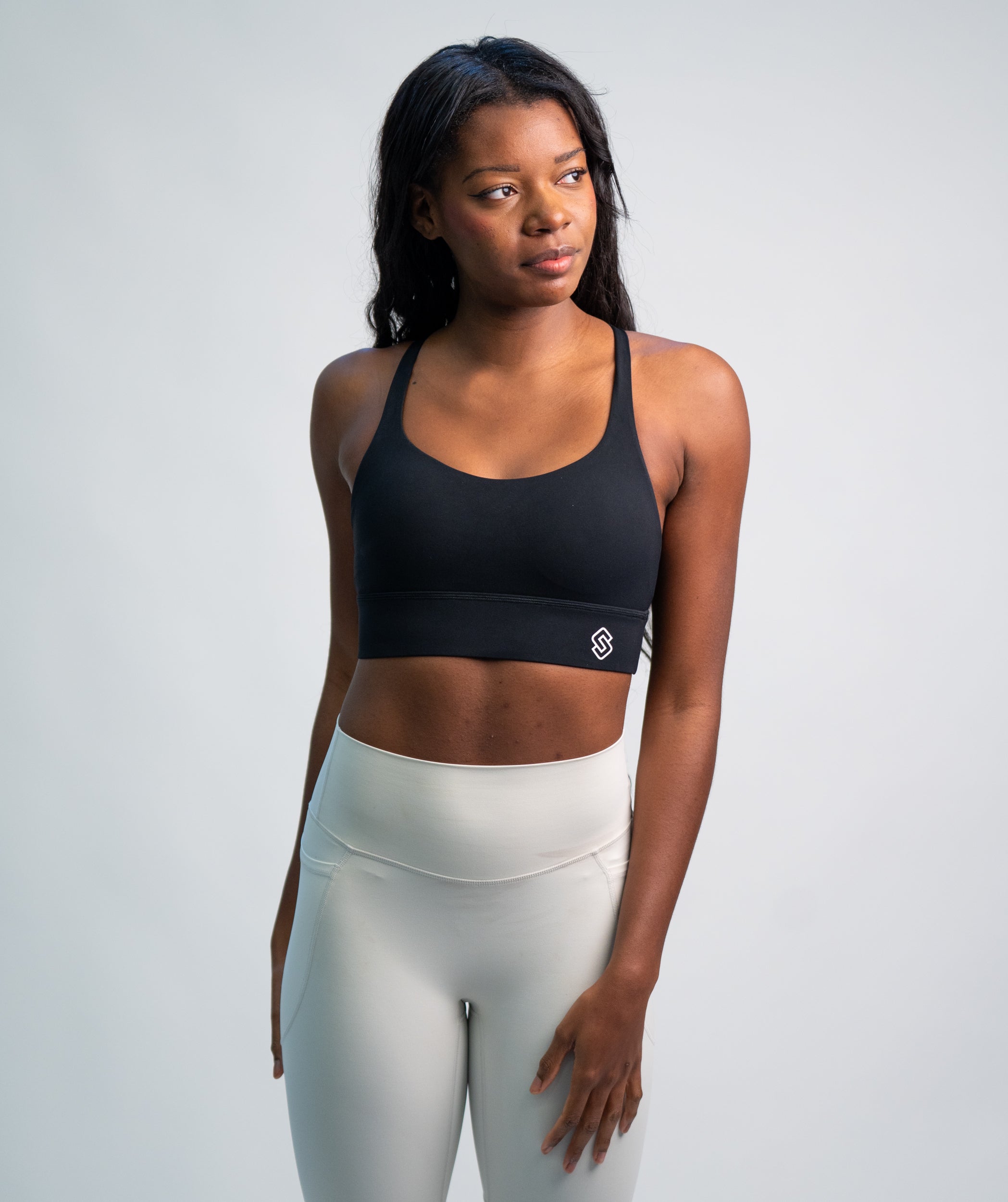 High Training Bra Donna Nero