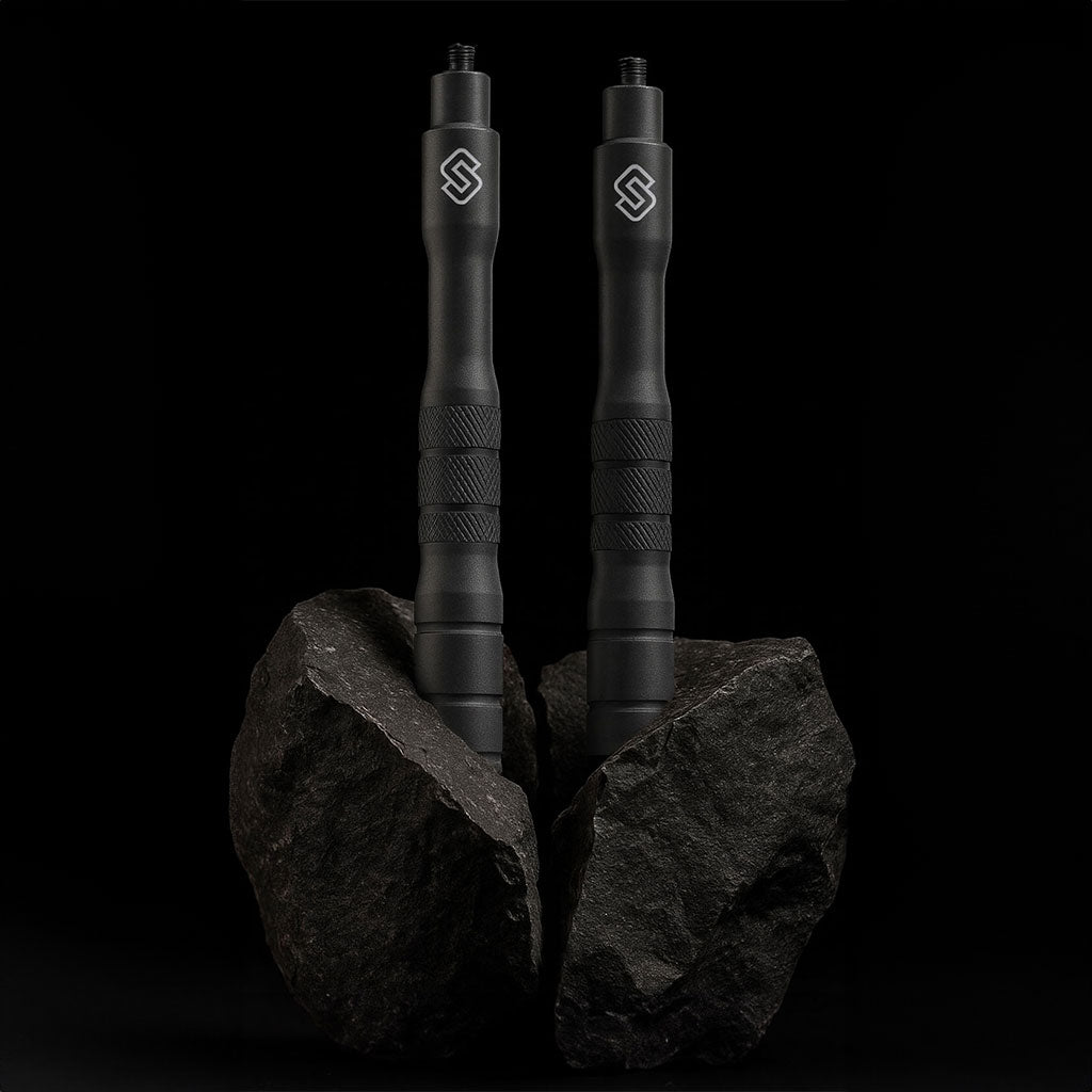 Corde de saut gris de vengeance graphite