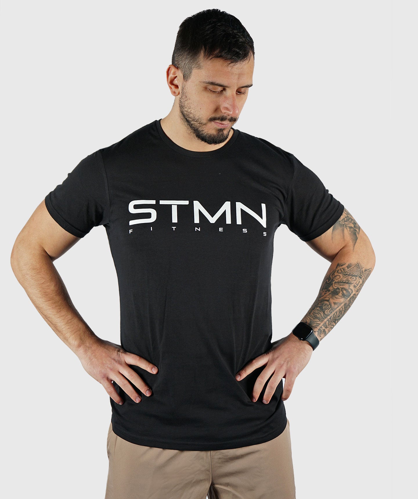 T-shirt Competitor Uomo Nera - STMN Fitness