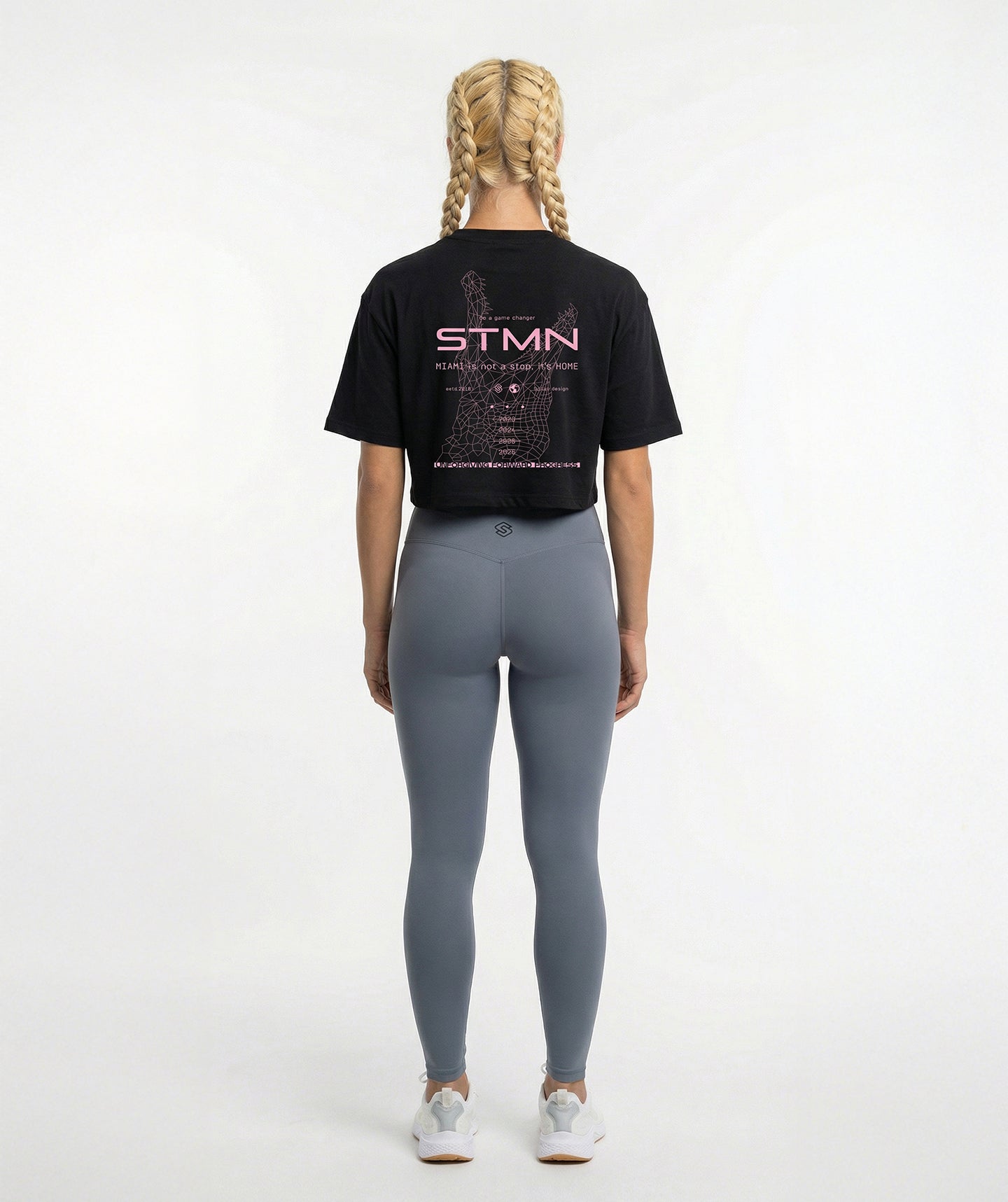 T-Shirt "MIAMI BEACH 2026" Limited Ed. Cropped Black