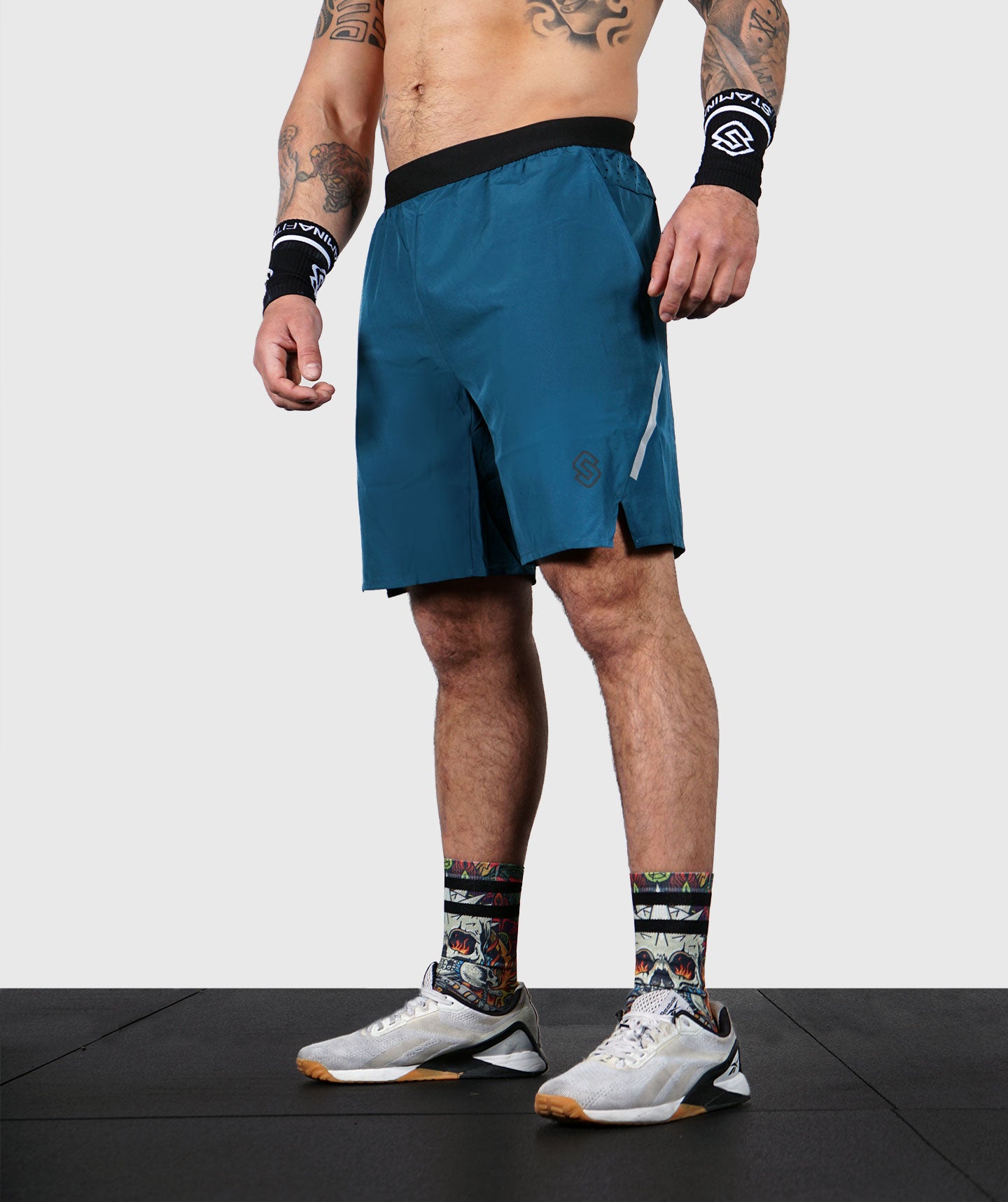 WorkOut Shorts Uomo Blu – STMN Fitness