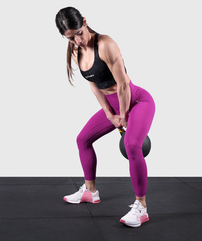 Entrenamiento de leggings de fucsia