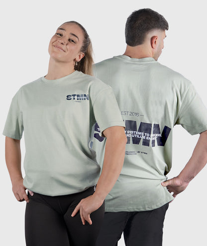 <tc>T-shirt</tc> &quot;DOWNTOWN&quot; Loose-Fit Sage