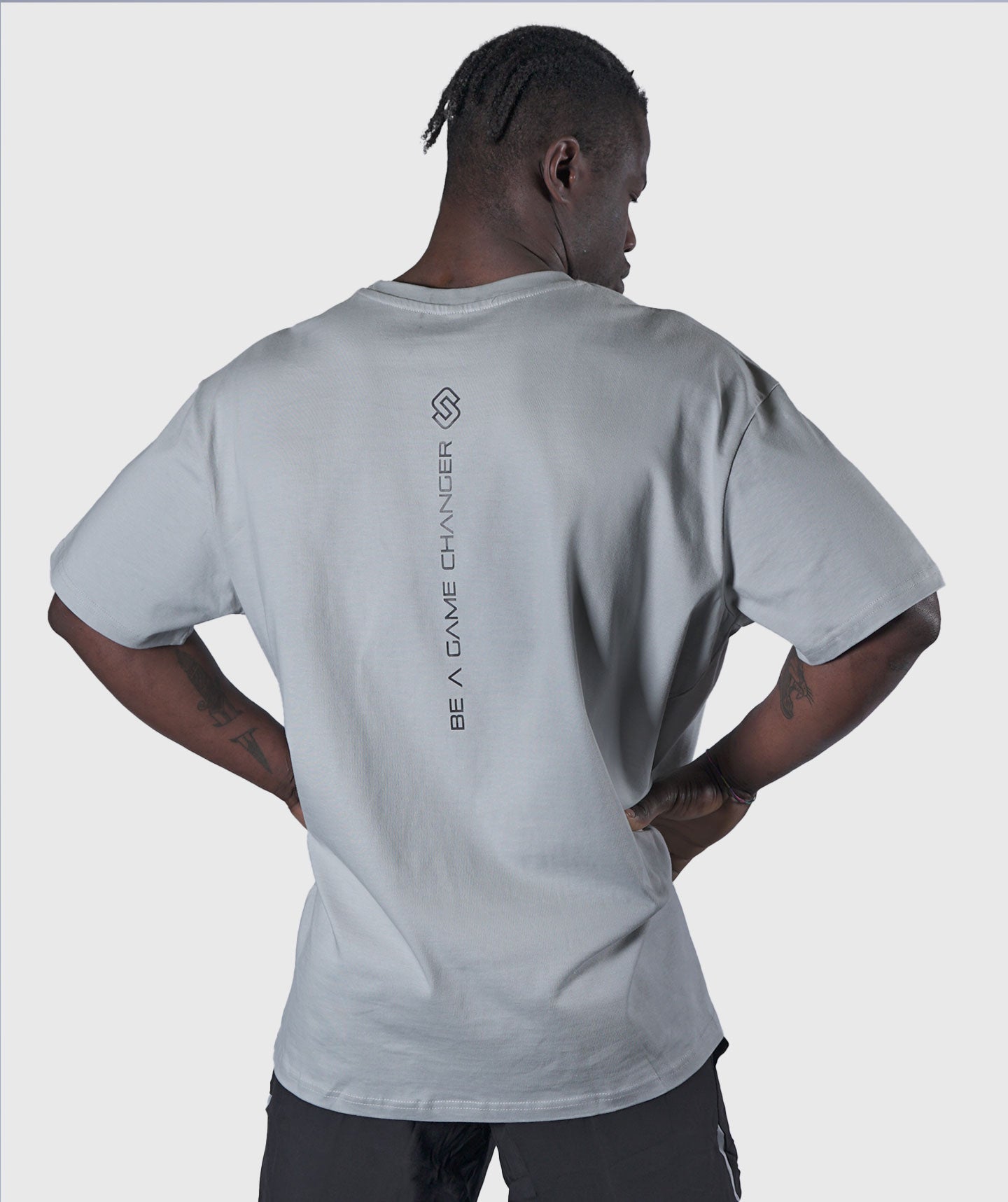 <tc>T-shirt</tc> &quot;LOGO&quot; Loose-Fit Cement Unisex