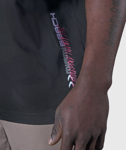 <tc>T-shirt</tc> &quot;MIAMI BEACH 2025" Limited Ed. Loose-Fit Black Unisex