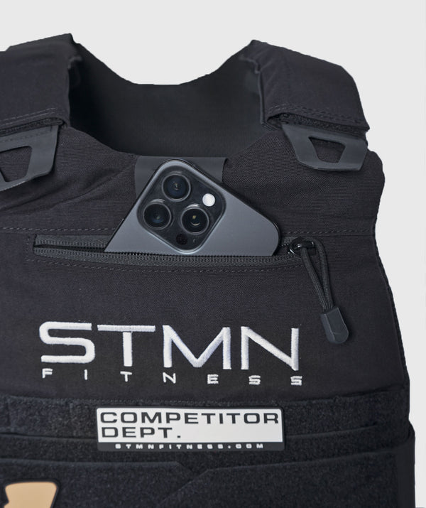 Essential Vest Plate Carrier nero unisex (Vuoto) - STMN Fitness