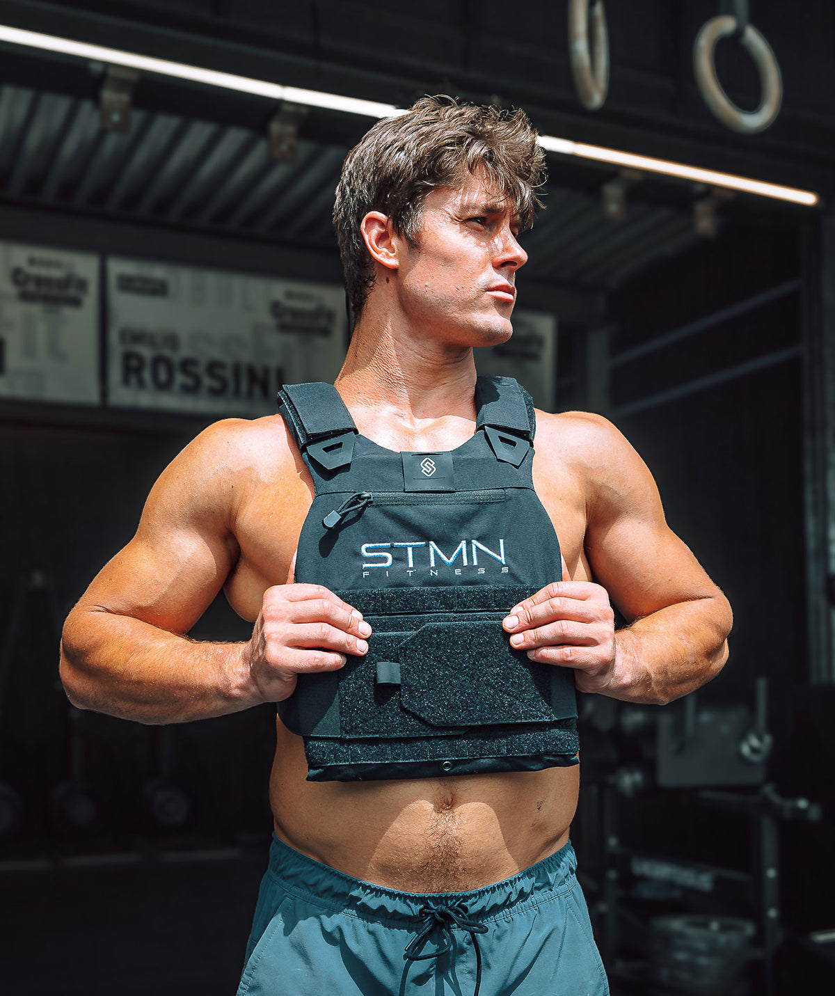 Essential Vest Plate Carrier nero unisex (Vuoto) - STMN Fitness