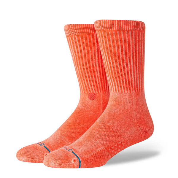 Stance Icon Dyed Crew Coral - STMN Fitness