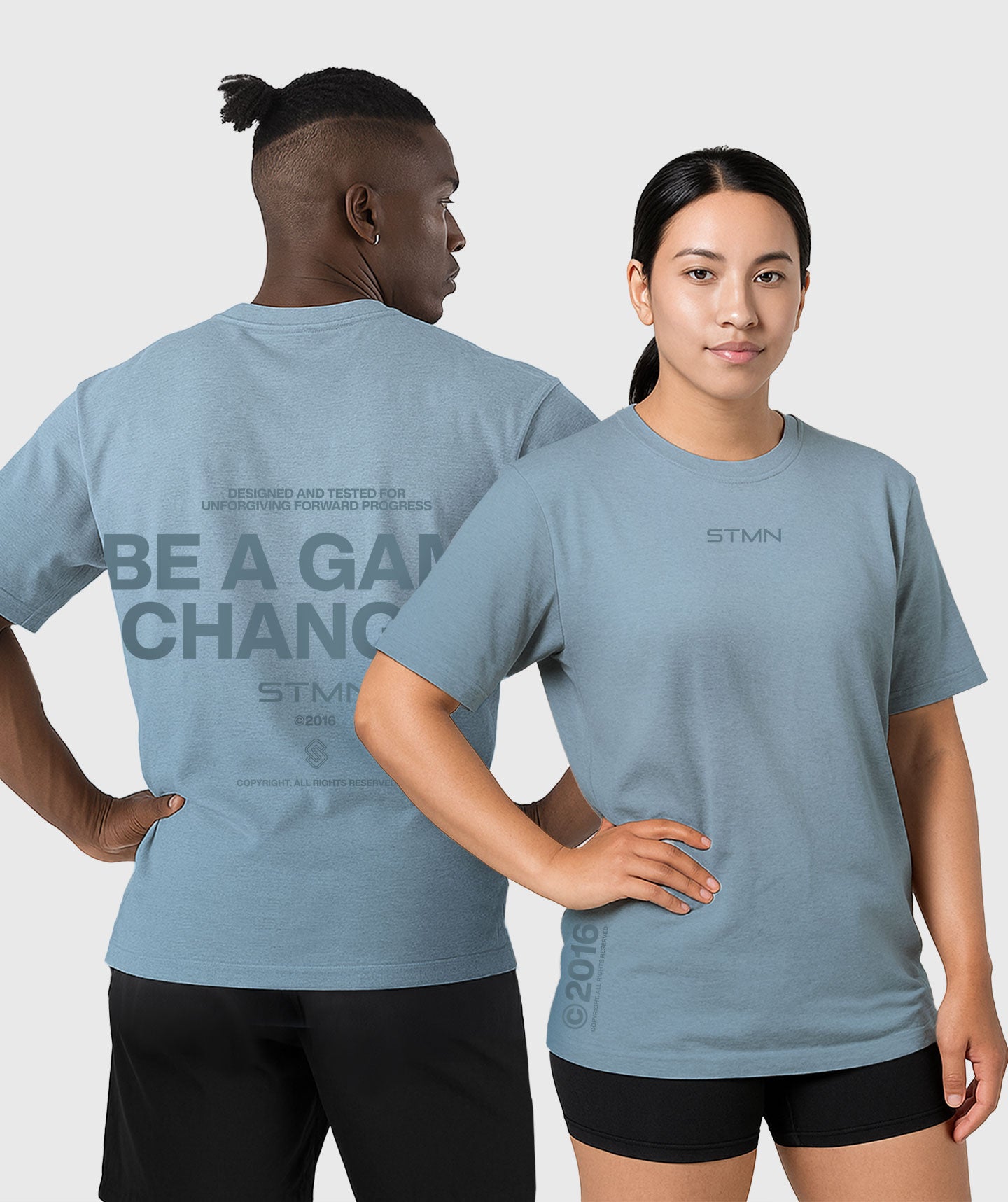 <tc>T-shirt</tc> &quot;BE A GAME CHANGER&quot; Loose-Fit Ocean