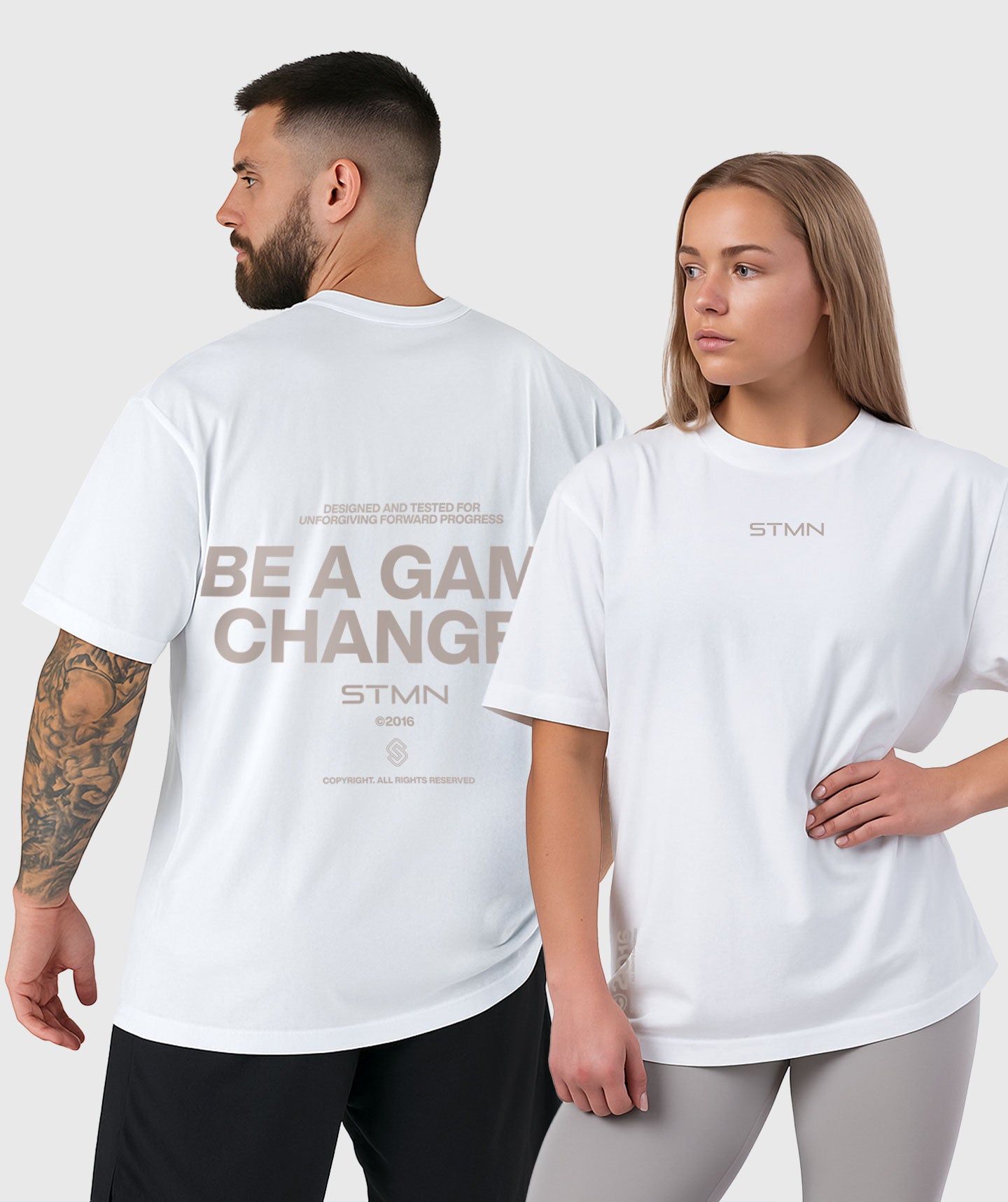 <tc>T-shirt</tc> &quot;BE A GAME CHANGER&quot; Loose-Fit Weiß