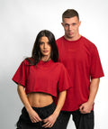 "BE A GAME CHANGER" Cropped Tee SOLID Brick Force Woman - STMN Fitness