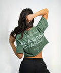 "BE A GAME CHANGER" Cropped Tee SOLID Deep Core Woman - STMN Fitness