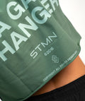 "BE A GAME CHANGER" Cropped Tee SOLID Deep Core Woman - STMN Fitness