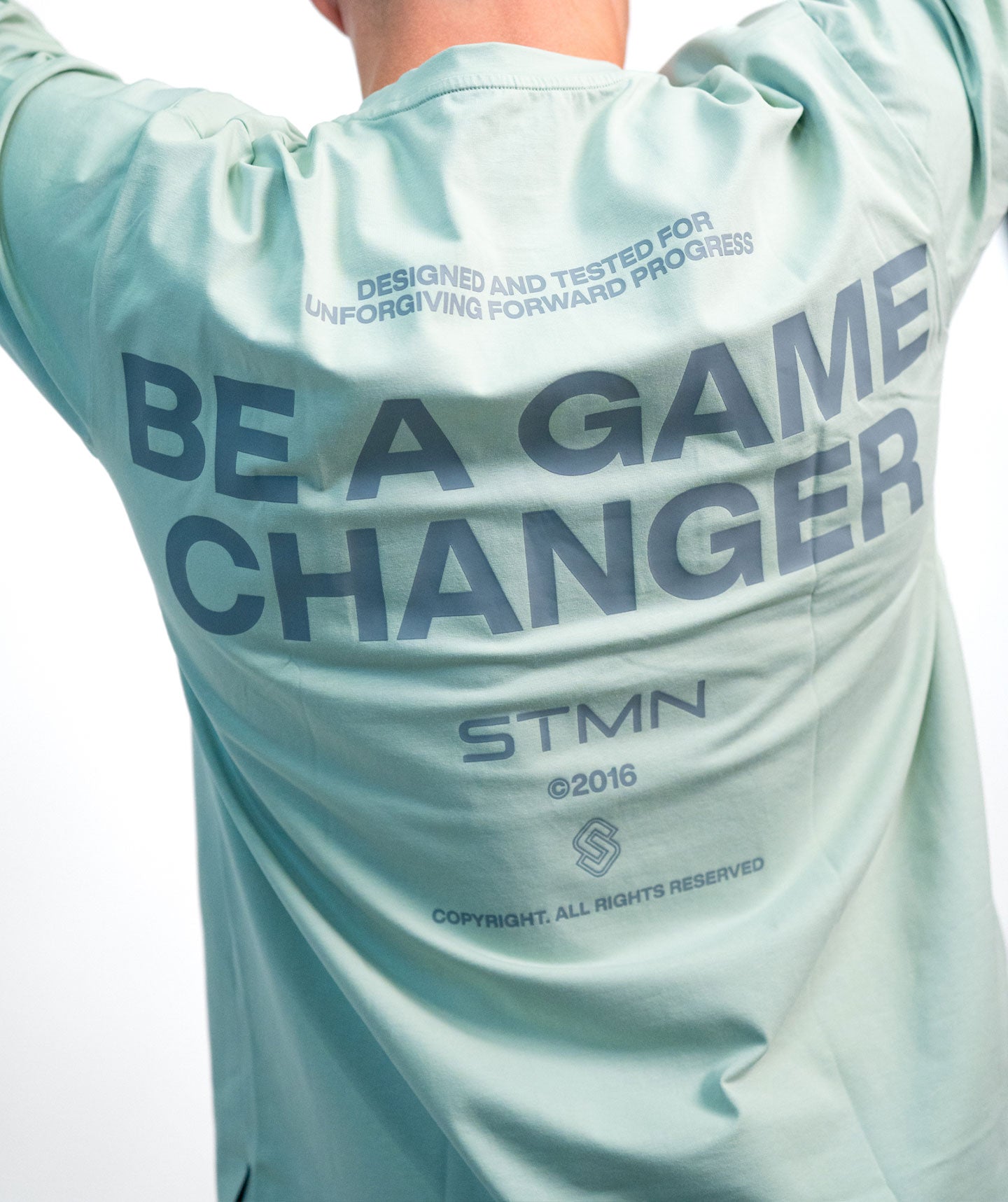 "BE A GAME CHANGER" Loose-Fit Tee SOLID Arctic Rush Unisex