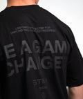 "BE A GAME CHANGER" Loose-Fit Tee SOLID Black Unisex - STMN Fitness