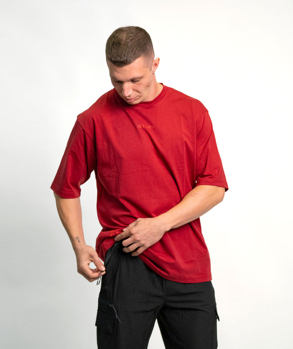 "BE A GAME CHANGER" Loose-Fit Tee SOLID Brick Force Unisex - STMN Fitness
