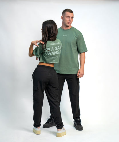 "BE A GAME CHANGER" Loose-Fit Tee SOLID Deep Core Unisex