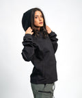 Felpa Con Cappuccio SOLID Black Unisex - STMN Fitness