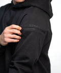 Felpa Con Cappuccio SOLID Black Unisex - STMN Fitness