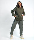 Felpa Con Cappuccio SOLID Green Unisex - STMN Fitness