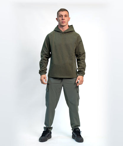 Felpa Con Cappuccio SOLID Green Unisex