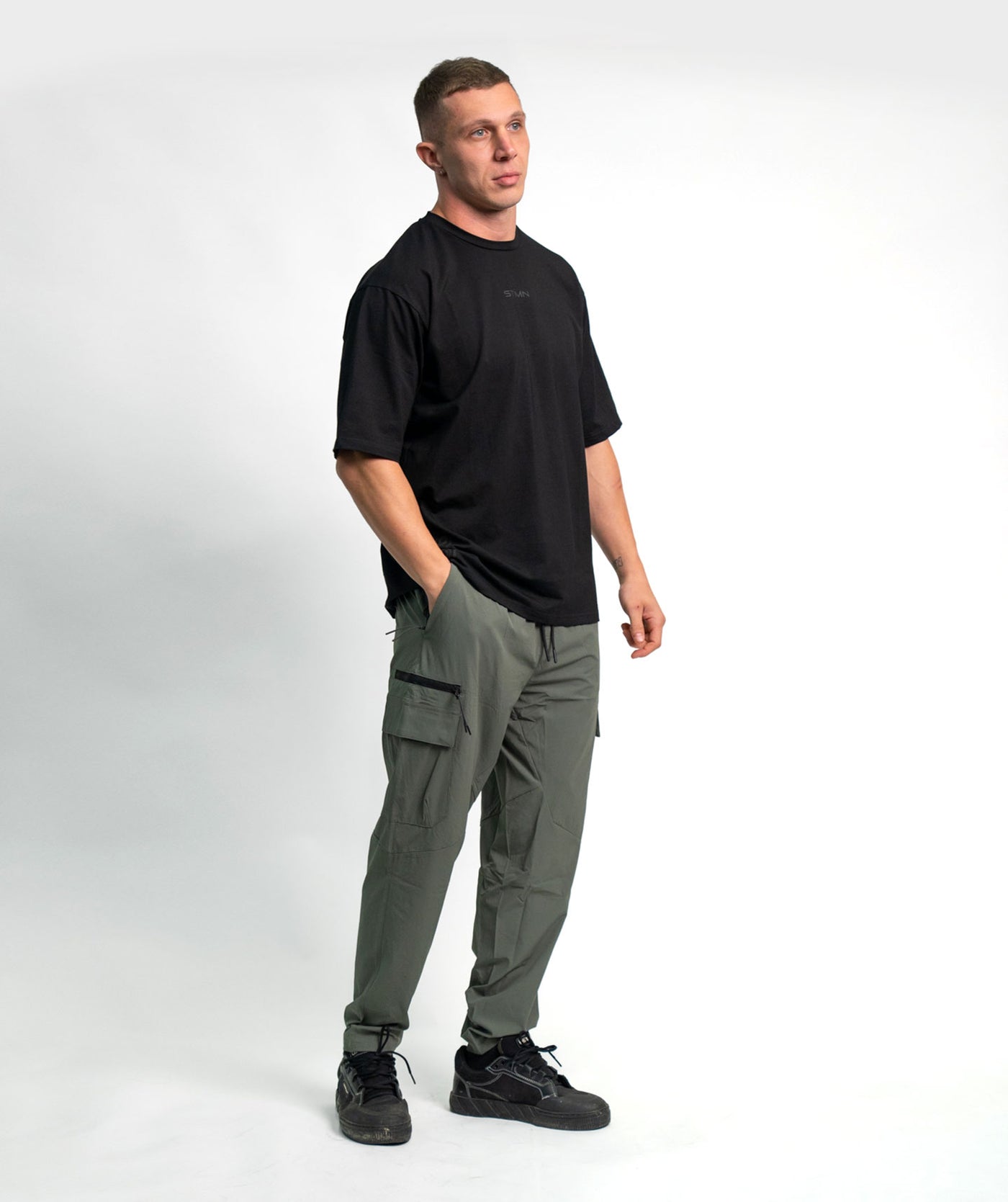 Pantalone Cargo SOLID Green Unisex - STMN Fitness