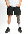 Cargo Shorts SOLID Black - STMN Fitness