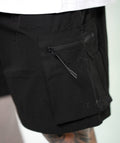 Cargo Shorts SOLID Black - STMN Fitness