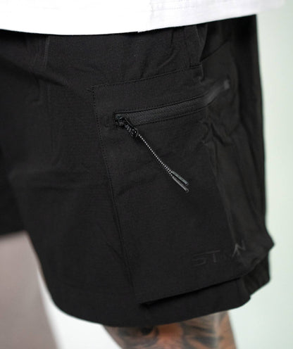 Cargo Shorts SOLID Black