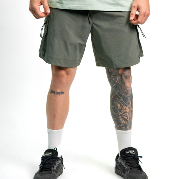 Cargo Shorts SOLID Green - STMN Fitness