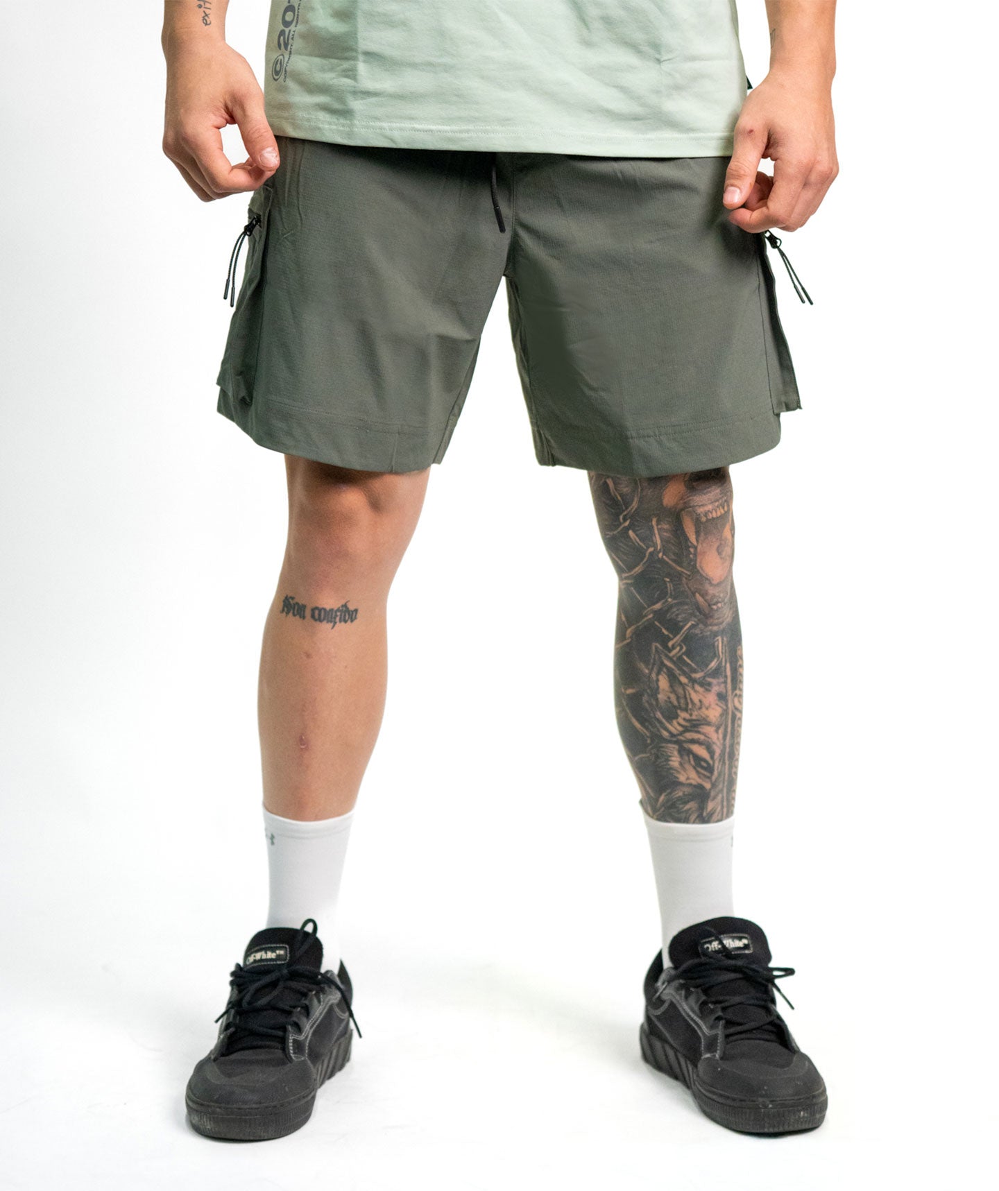 Cargo Shorts SOLID Green