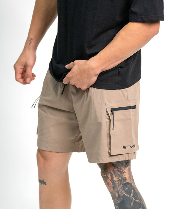 Cargo Shorts SOLID Sand - STMN Fitness
