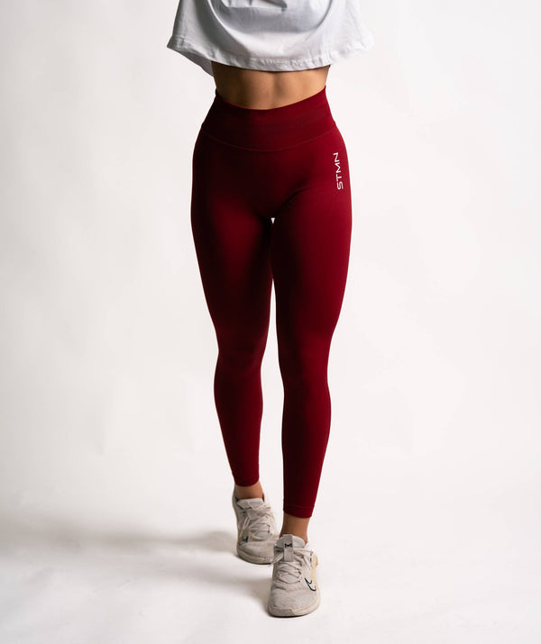 B-Training Seamless Leggings Burgundy - STMN Fitness