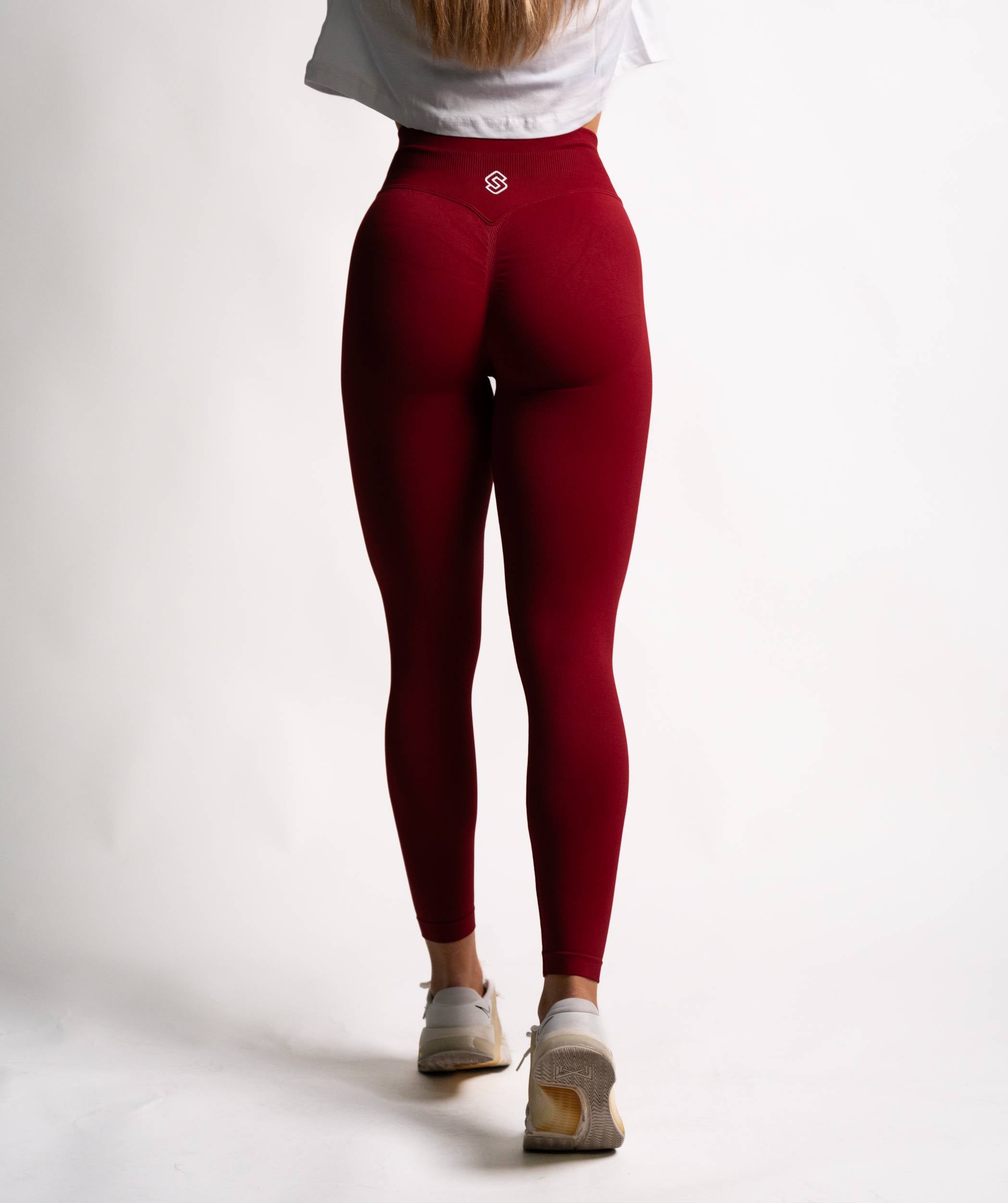 B-Training Seamless Leggings Burgundy