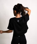 T-shirt STMN Loose-Fit Cropped Black WMN - STMN Fitness