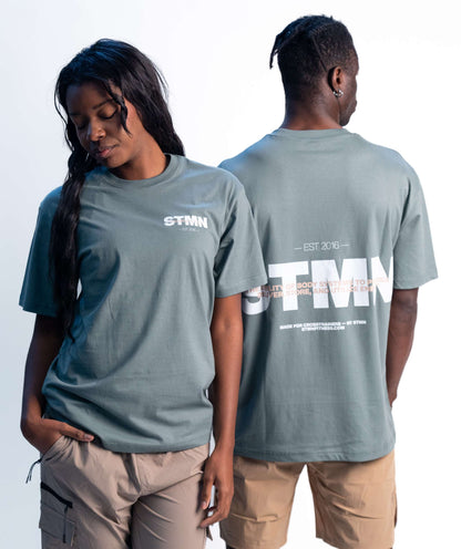 "DOWNTOWN" Loose-Fit Tee Ocean Sand