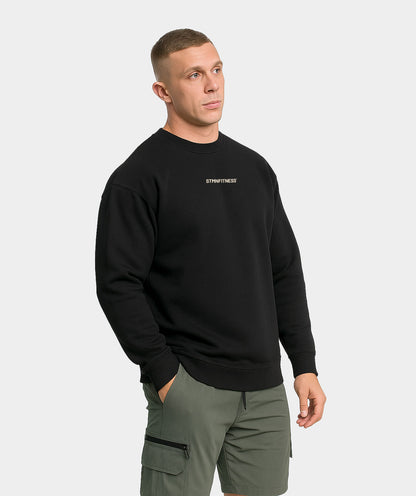 ICON Black Crewneck Sweatshirt Unisex