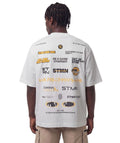 PRE-ORDER "10TH ANNIVERSARY" Loose-Fit Tee Ivory / Orange Unisex - STMN Fitness