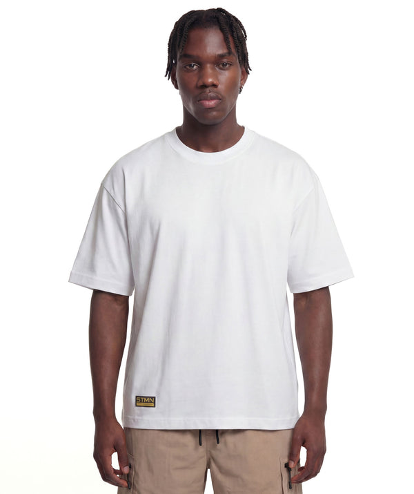 PRE-ORDER "10TH ANNIVERSARY" Loose-Fit Tee Ivory / Orange Unisex - STMN Fitness
