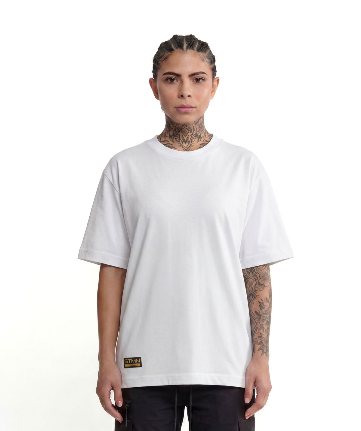PRE-ORDER "10TH ANNIVERSARY" Loose-Fit Tee Ivory / Orange Unisex - STMN Fitness