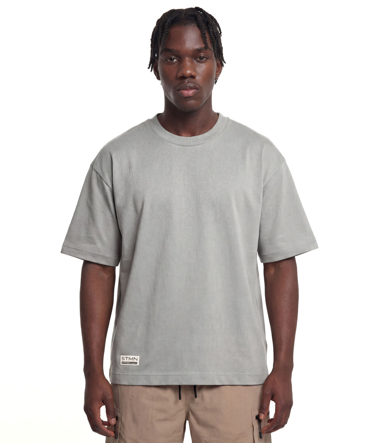 PRE-ORDER "10TH ANNIVERSARY" Loose-Fit Tee Salvia / Dusty Rose Unisex - STMN Fitness