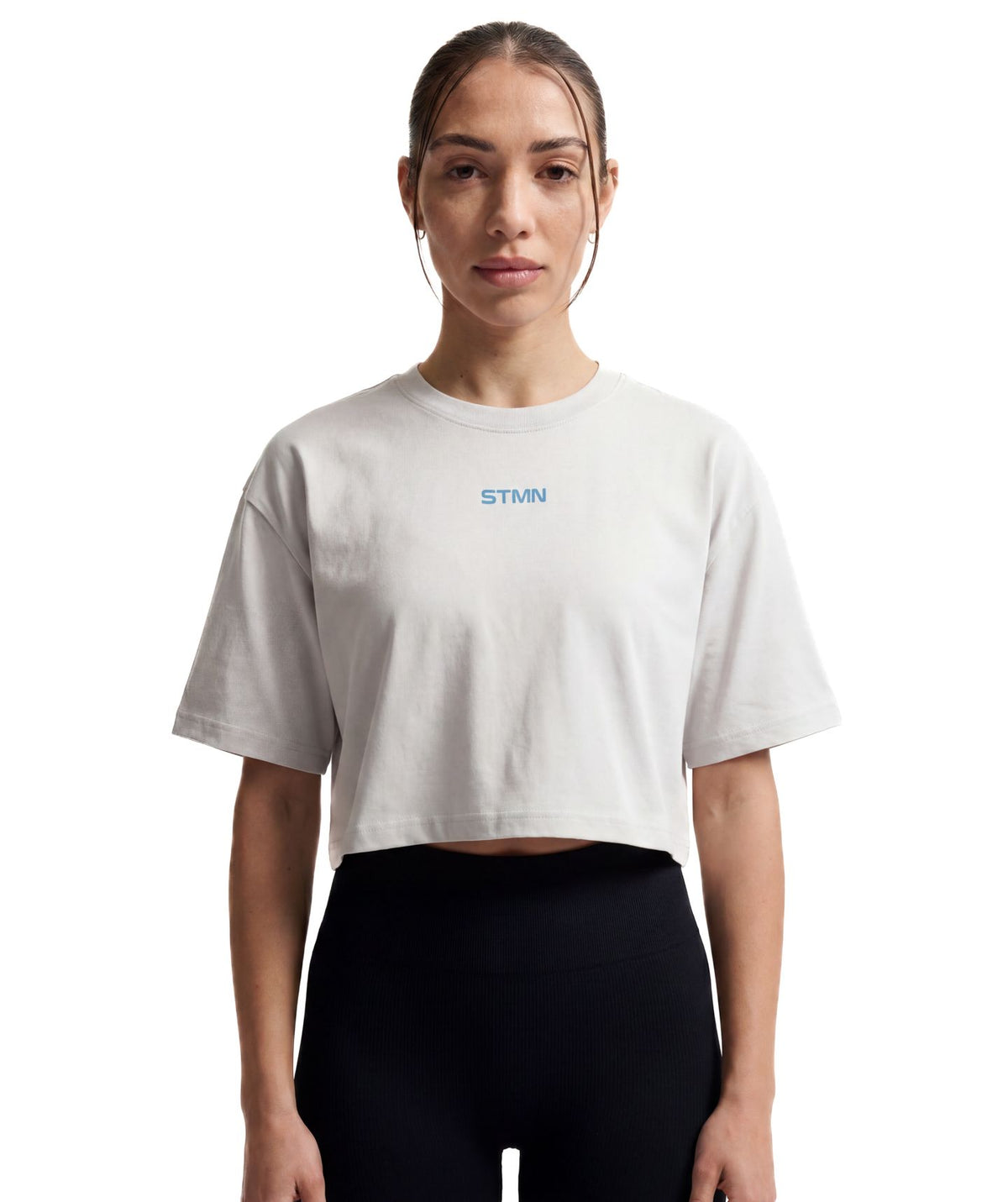 "UFP" Cropped Tee Ice Donna