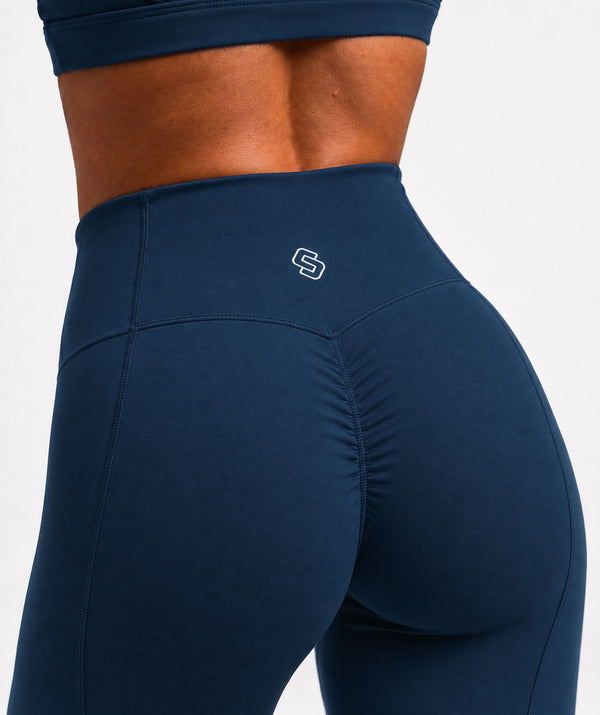 Leggings B-TRAINING Blue Scuro - STMN Fitness