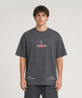"Italy - Florida" Loose-Fit Tee Grey Unisex - STMN Fitness