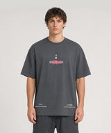 "Italy - Florida" Loose-Fit Tee Grey Unisex