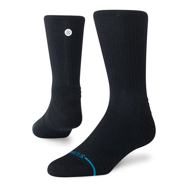 Stance Icon Mid Solid Ribbed Crew Black
